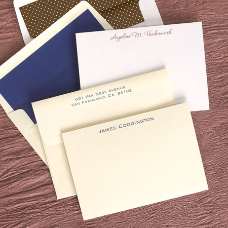 Stationery/Thank You Notes by Rytex - Classic Correspondence Cards
