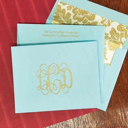 Stationery/Thank You Notes by Rytex - Colorful Folded Notes