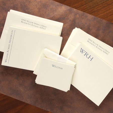 Stationery/Thank You Notes by Rytex - Spartan Correspondence Card Ensemble