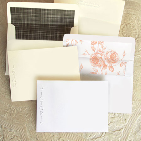 Stationery/Thank You Notes by Rytex - Marquee Blind Embossed Cards