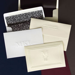 Stationery/Thank You Notes by Rytex - Berkley Blind Embossed Foldnotes