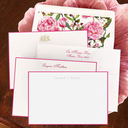 Stationery/Thank You Notes by Rytex - Hand Bordered Cards (Hot Pink)