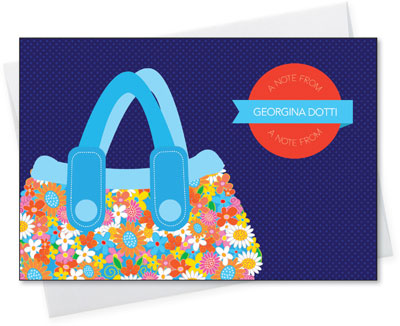 Spark & Spark Stationery (Blue Flowery Purse)