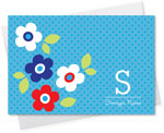 Spark & Spark Stationery (Lite Blue Charming Flowers)