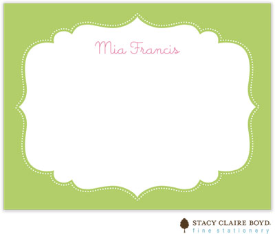 Stationery/Thank You Notes by Stacy Claire Boyd - Petite Patisserie - Pink (Flat)