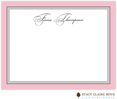 Stationery/Thank You Notes by Stacy Claire Boyd - Softly Stated - Pink (Flat)