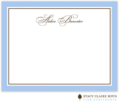 Stationery/Thank You Notes by Stacy Claire Boyd - Perfect Gift - Blue (Flat)