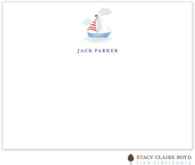 Stationery/Thank You Notes by Stacy Claire Boyd - Smooth Sailing (Flat)