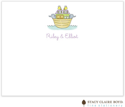 Stationery/Thank You Notes by Stacy Claire Boyd - Two by Two (Flat)