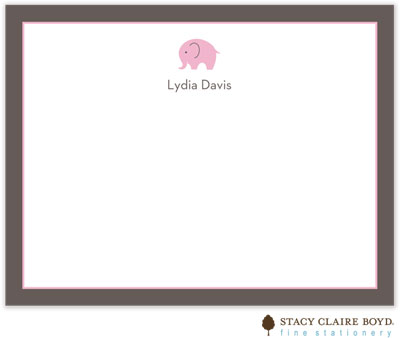 Stationery/Thank You Notes by Stacy Claire Boyd - Big Love - Pink (Flat)