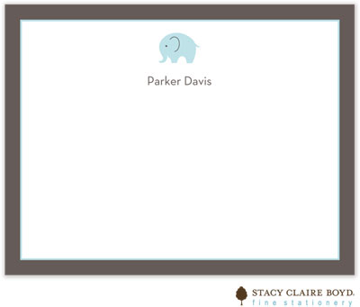 Stationery/Thank You Notes by Stacy Claire Boyd - Big Love - Blue (Flat)