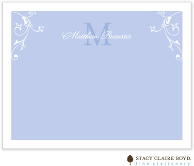 Stationery/Thank You Notes by Stacy Claire Boyd - Lovely - Blue (Flat)