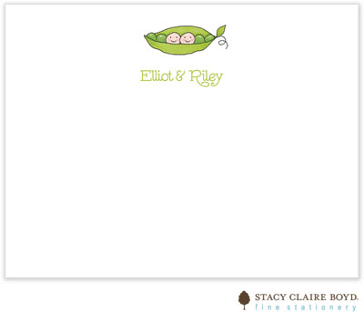 Stationery/Thank You Notes by Stacy Claire Boyd - Petite Peas (Flat)