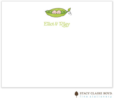 Stationery/Thank You Notes by Stacy Claire Boyd - Petite Peas (Flat) Stationery/Thank You Notes by Stacy Claire Boyd - Petite Peas (Flat)