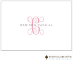 Stationery/Thank You Notes by Stacy Claire Boyd - Clean & Simple - Pink (Folded)