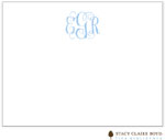 Stationery/Thank You Notes by Stacy Claire Boyd - Powdered Monogram (Flat)