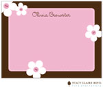 Stationery/Thank You Notes by Stacy Claire Boyd - Button Flowers (Flat)