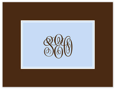 Stationery/Thank You Notes by Stacy Claire Boyd - Classic Statement - Blue (Folded) Stationery/Thank You Notes by Stacy Claire Boyd - Classic Statement - Blue (Folded)