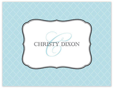Stacy Claire Boyd - Stationery/Thank You Notes - Amelie - Aqua (Folded) Stacy Claire Boyd - Stationery/Thank You Notes - Amelie - Aqua (Folded)