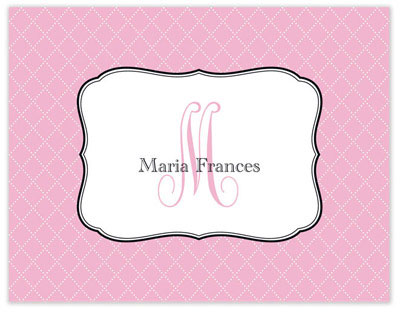 Stationery/Thank You Notes by Stacy Claire Boyd - Amelie - Pink (Folded) Stationery/Thank You Notes by Stacy Claire Boyd - Amelie - Pink (Folded)