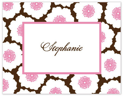 Stationery/Thank You Notes by Stacy Claire Boyd - Bursts of Blossoms - Pink (Folded) Stationery/Thank You Notes by Stacy Claire Boyd - Bursts of Blossoms - Pink (Folded)