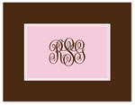 Stationery/Thank You Notes by Stacy Claire Boyd - Classic Statement - Pink (Folded)