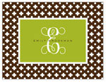 Stationery/Thank You Notes by Stacy Claire Boyd - Secret Garden - Lime (Folded)