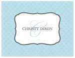 Stacy Claire Boyd - Stationery/Thank You Notes - Amelie - Aqua (Folded)