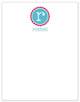 Stationery/Thank You Notes by Stacy Claire Boyd - Simply Scalloped - Aqua (Flat)