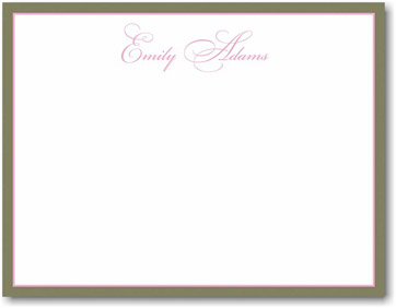 Stationery/Thank You Notes by Stacy Claire Boyd - Elegant Baby-Pink