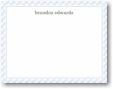 Stationery/Thank You Notes by Stacy Claire Boyd - Preppy Plaid-Blue