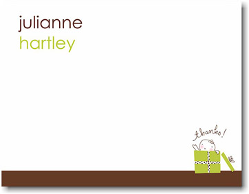 Stationery/Thank You Notes by Stacy Claire Boyd - Baby Surprise-Green Stationery/Thank You Notes by Stacy Claire Boyd - Baby Surprise-Green