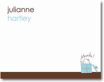 Stationery/Thank You Notes by Stacy Claire Boyd - Baby Surprise-Blue Stationery/Thank You Notes by Stacy Claire Boyd - Baby Surprise-Blue