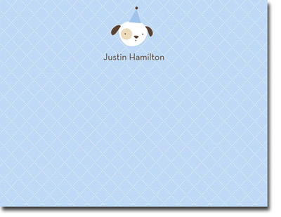 Stationery/Thank You Notes by Stacy Claire Boyd - Animal Crackers-Blue Stationery/Thank You Notes by Stacy Claire Boyd - Animal Crackers-Blue