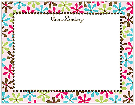 Small Stationery/Thank You Notes - Fun Daisies Multi | Sweet Pea Designs