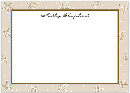 Large Stationery/Thank You Notes - Starfish Latte | Sweet Pea Designs