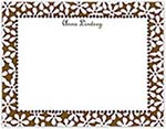 Small Stationery/Thank You Notes - Fun Daisies Pink & Chocolate | Sweet Pea Designs