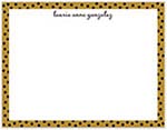 Small Stationery/Thank You Notes - Dotted Edge Gold & Black | Sweet Pea Designs