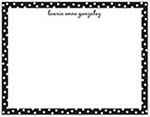 Small Stationery/Thank You Notes - Dotted Edge Black | Sweet Pea Designs