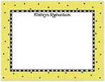 Small Stationery/Thank You Notes - Checks & Dots Limeade | Sweet Pea Designs
