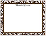 Small Stationery/Thank You Notes - Zebra Edge Chocolate | Sweet Pea Designs