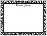 Small Stationery/Thank You Notes - Zebra Edge Black | Sweet Pea Designs