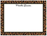 Small Stationery/Thank You Notes - Zebra Edge Black & Sienna | Sweet Pea Designs