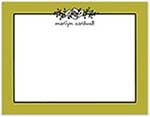 Small Stationery/Thank You Notes - Floral Garland Olive | Sweet Pea Designs