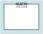 Small Stationery/Thank You Notes - Floral Garland Aqua | Sweet Pea Designs