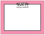 Small Stationery/Thank You Notes - Floral Garland Deep Pink | Sweet Pea Designs