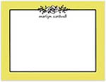 Small Stationery/Thank You Notes - Floral Garland Limeade | Sweet Pea Designs