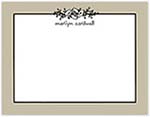Small Stationery/Thank You Notes - Floral Garland Taupe | Sweet Pea Designs