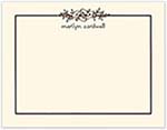 Small Stationery/Thank You Notes - Floral Garland Chocolate | Sweet Pea Designs