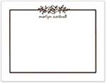 Small Stationery/Thank You Notes - Floral Garland Chocolate | Sweet Pea Designs